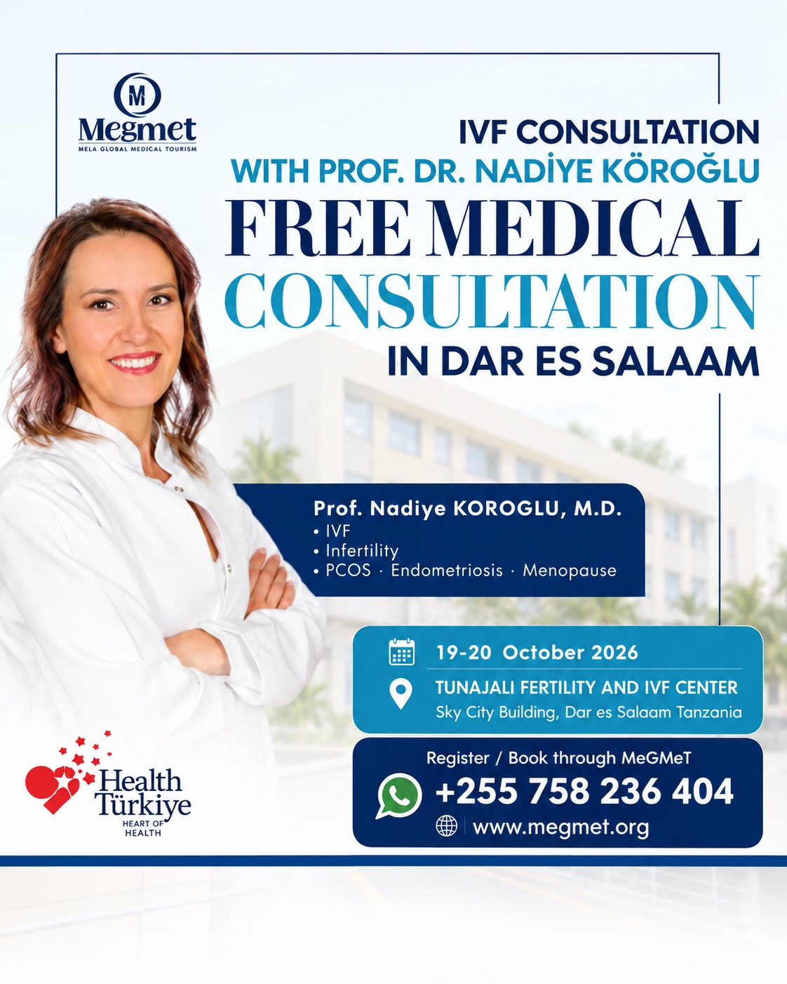 Archived IVF consultation announcement, 19–20 October 2026. Registration closed.