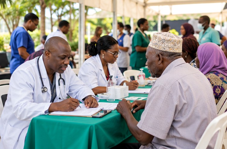 Medical camp — AI-generated illustration